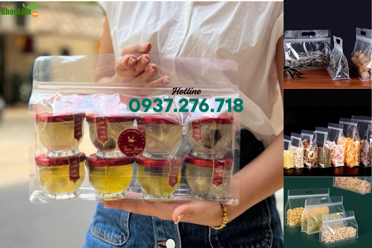 Túi zip trong 8 cạnh